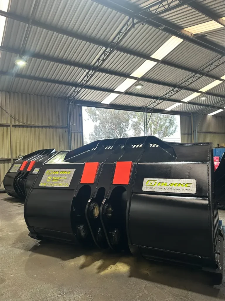 Burke engineering fabrication machinery in warehouse